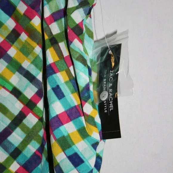 Zac and Rachel Flowy Sleeveless Top with Ruffles at Neckline Flutter Sleeves NWT - Picture 6 of 16